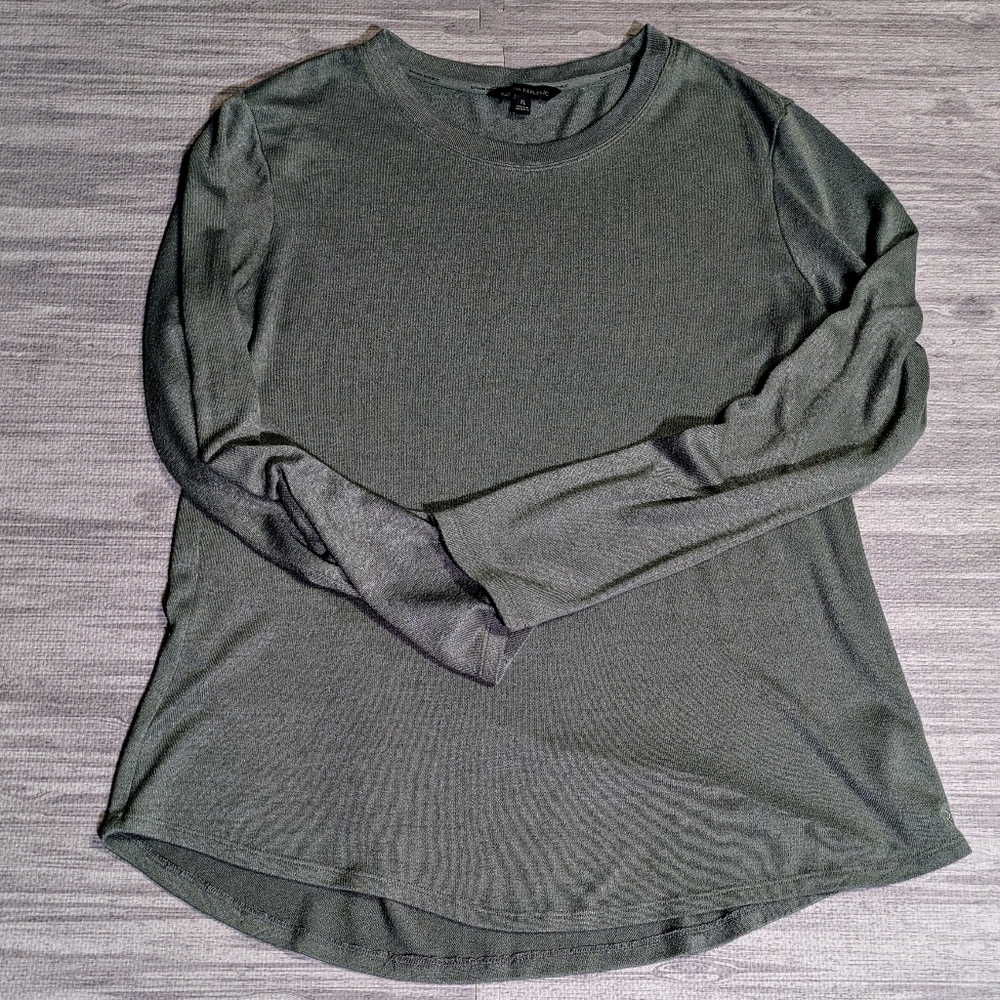 Banana Republic Long‎ Sleeve T-shirt  Olive Green Soft Light-Weight Classic XL - Picture 5 of 10